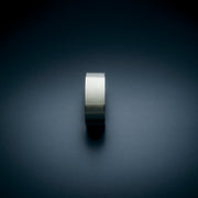 PACE wide sterling silver cuff bracelet with linear engraving
