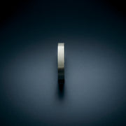 PACE narrow sterling silver cuff bracelet with linear engraving