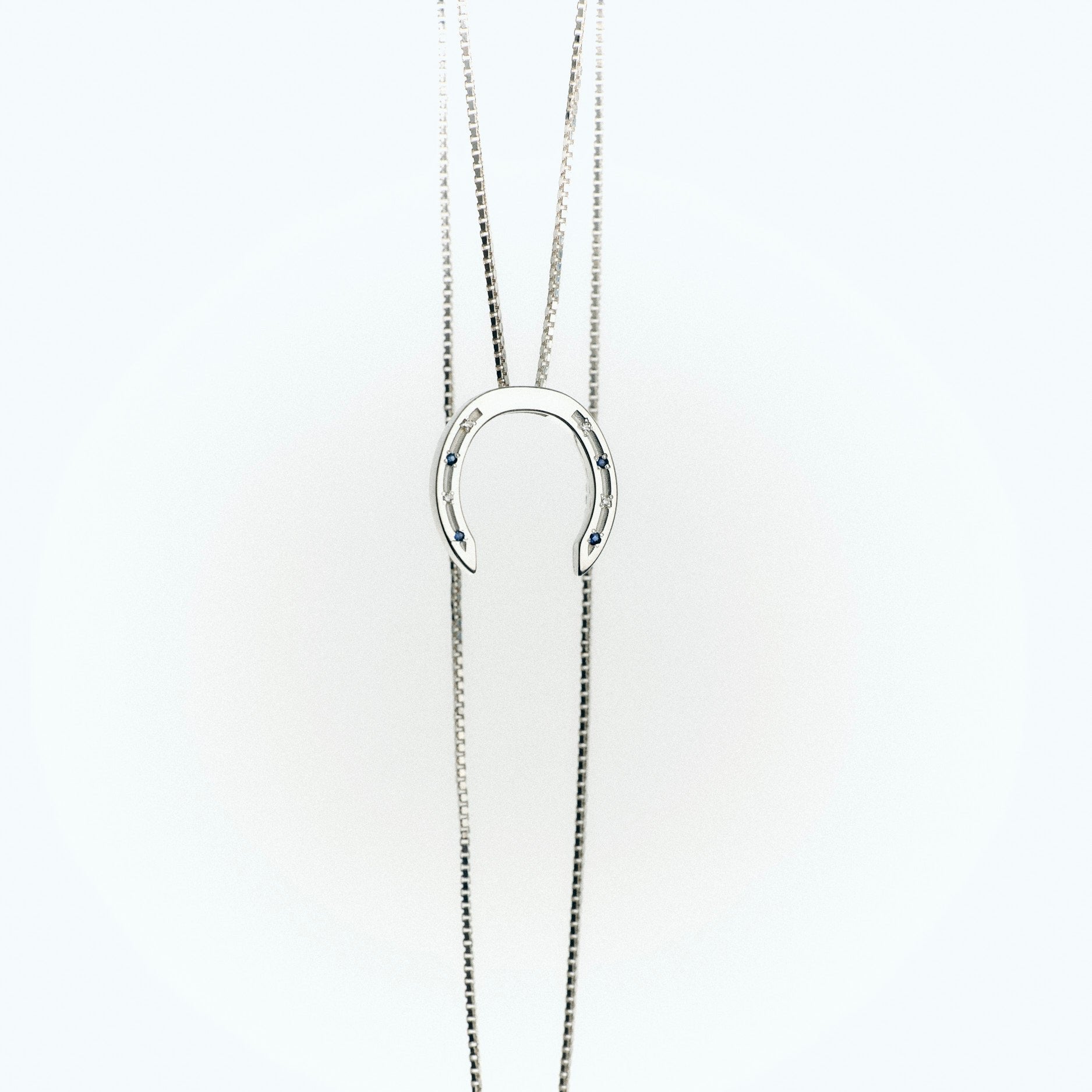 SOLACE WITH DIAMONDS & SAPPHIRES - SILVER | SADRIA
