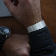 PACE wide sterling silver cuff bracelet