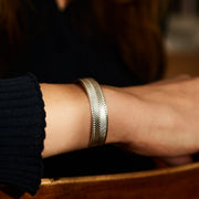 ETERNA narrow sterling silver cuff bracelet